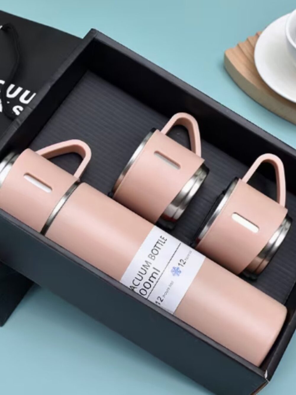 NIB Stainless Steel Thermos Set 4 pieces